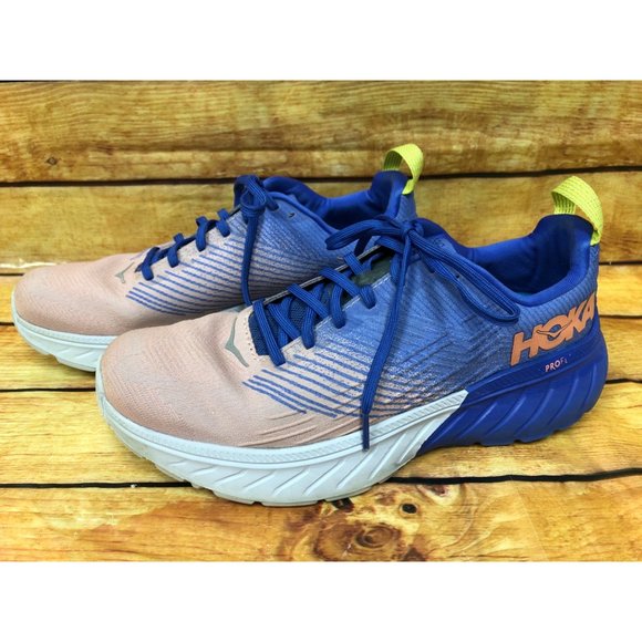 Hoka One One Mach 3  Blue Pink Profly Running Shoes Neutral Womens 10.5 (d8m) - Picture 1 of 10